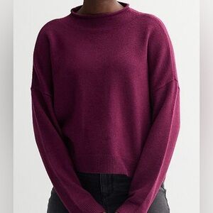 Sonoma Women's Rich Purple Cowl Neck Sweater